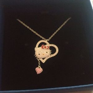 Hello kitty swarovski necklace